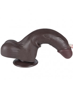 Dildo Dual Density Piel Deslizante Retractil 85 Dildo Dual Density Piel Deslizante Retractil 85
