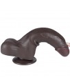 Dildo Dual Density Piel Deslizante Retractil 85