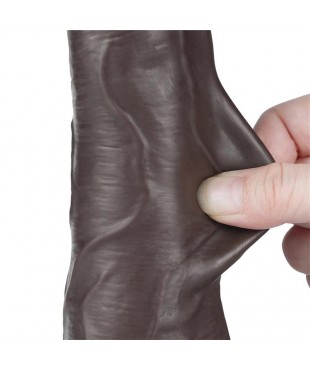 Dildo Dual Density Piel Deslizante Retractil 85 Dildo Dual Density Piel Deslizante Retractil 85