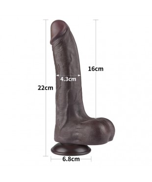 Dildo Dual Density Piel Deslizante Retractil 85 Dildo Dual Density Piel Deslizante Retractil 85