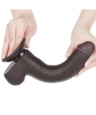 Dildo Dual Density Piel Deslizante Retractil 9 Dildo Dual Density Piel Deslizante Retractil 9