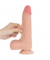 Dildo Dual Layer Piel Deslizante Retractil 85