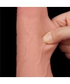 Dildo Dual Layer Piel Deslizante Retractil 85