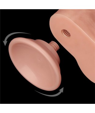 Dildo Dual Layer Piel Deslizante Retractil 85