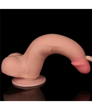 Dildo Dual Density Piel Deslizante Retractil 85 Dildo Dual Density Piel Deslizante Retractil 85
