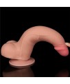 Dildo Dual Density Piel Deslizante Retractil 85