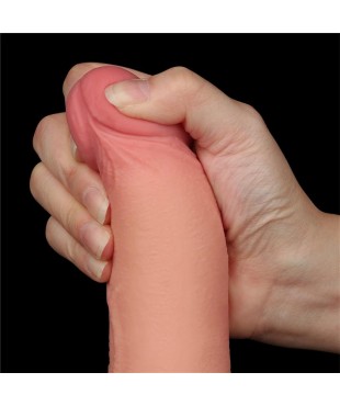 Dildo Dual Density Piel Deslizante Retractil 85 Dildo Dual Density Piel Deslizante Retractil 85