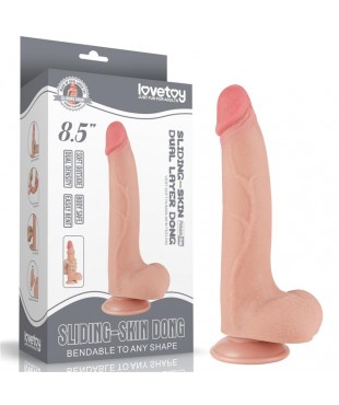 Dildo Dual Density Piel Deslizante Retractil 85 Dildo Dual Density Piel Deslizante Retractil 85