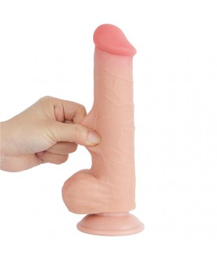Dildo Dual Layer Piel Deslizante Retractil 8 Dildo Dual Layer Piel Deslizante Retractil 8