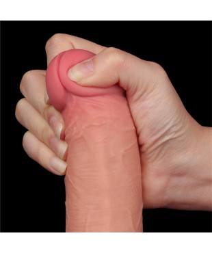 Dildo Dual Layer Piel Deslizante Retractil 8 Dildo Dual Layer Piel Deslizante Retractil 8
