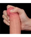 Dildo Dual Layer Piel Deslizante Retractil 8