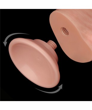 Dildo Dual Layer Piel Deslizante Retractil 8 Dildo Dual Layer Piel Deslizante Retractil 8