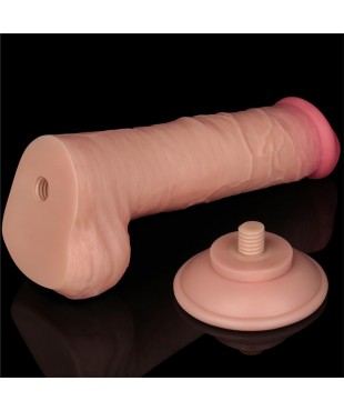 Dildo Dual Layer Piel Deslizante Retractil 8 Dildo Dual Layer Piel Deslizante Retractil 8