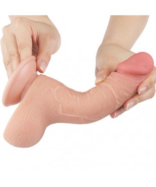 Dildo Dual Layer Piel Deslizante Retractil 75 Dildo Dual Layer Piel Deslizante Retractil 75
