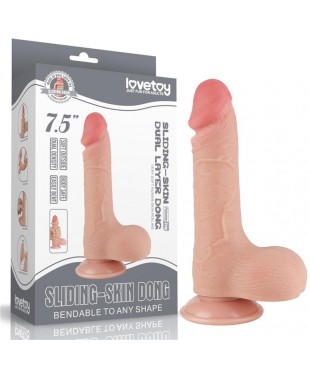 Dildo Dual Layer Piel Deslizante Retractil 75 Dildo Dual Layer Piel Deslizante Retractil 75