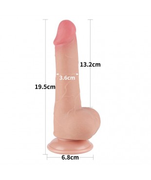 Dildo Dual Layer Piel Deslizante Retractil 75 Dildo Dual Layer Piel Deslizante Retractil 75