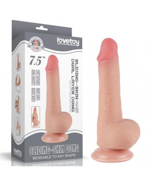 Dildo Dual Layer Piel Deslizante Retractil 75 Dildo Dual Layer Piel Deslizante Retractil 75