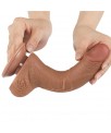Dildo con Piel Retractil 75 Bronceado