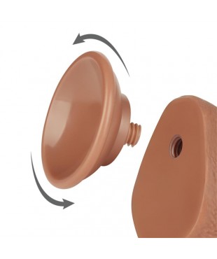 Dildo con Piel Retractil 75 Bronceado Dildo con Piel Retractil 75 Bronceado