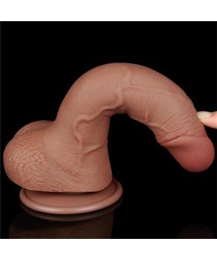 Dildo con Piel Retractil 75 Bronceado Dildo con Piel Retractil 75 Bronceado