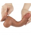 Dildo con Piel Retractil 75 Bronceado