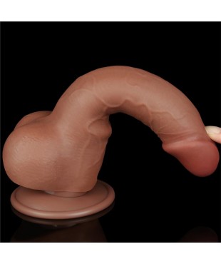 Dildo con Piel Retractil 75 Bronceado