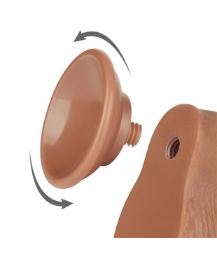 Dildo con Piel Retractil 75 Bronceado Dildo con Piel Retractil 75 Bronceado