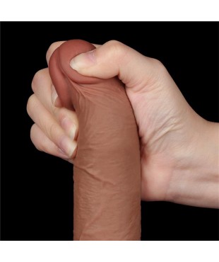 Dildo con Piel Retractil 75 Bronceado Dildo con Piel Retractil 75 Bronceado