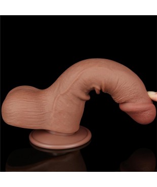 Dildo con Piel Retractil 75 Bronceado Dildo con Piel Retractil 75 Bronceado