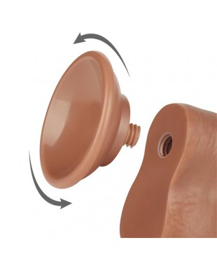 Dildo con Piel Retractil 8 Bronceado Dildo con Piel Retractil 8 Bronceado