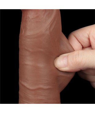Dildo con Piel Retractil 8 Bronceado Dildo con Piel Retractil 8 Bronceado