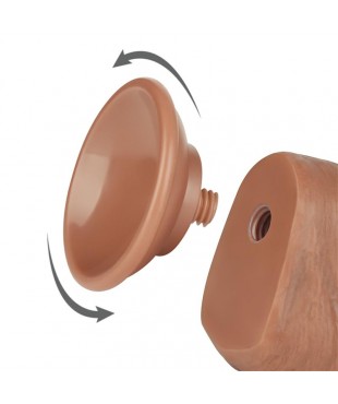 Dildo con Piel Retractil Skin 8 Bronceado Dildo con Piel Retractil Skin 8 Bronceado