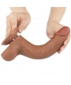 Dildo con Piel Retractil 85 Bronceado