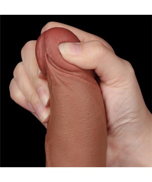 Dildo con Piel Retractil 85 Bronceado Dildo con Piel Retractil 85 Bronceado