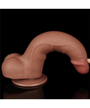Dildo con Piel Retractil 85 Bronceado Dildo con Piel Retractil 85 Bronceado
