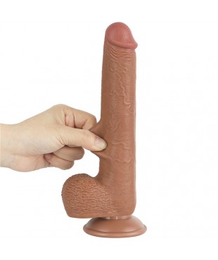 Dildo con Piel Retractil 9 Bronceado Dildo con Piel Retractil 9 Bronceado