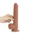 Dildo con Piel Retractil 9 Bronceado