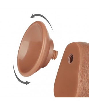 Dildo con Piel Retractil 9 Bronceado Dildo con Piel Retractil 9 Bronceado