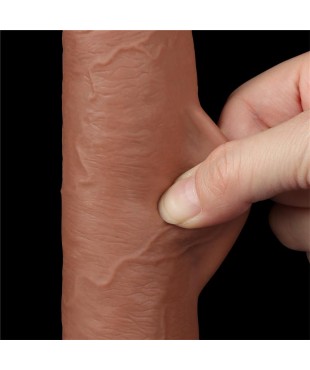Dildo con Piel Retractil 9 Bronceado Dildo con Piel Retractil 9 Bronceado