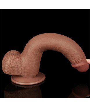 Dildo con Piel Retractil 9 Bronceado Dildo con Piel Retractil 9 Bronceado