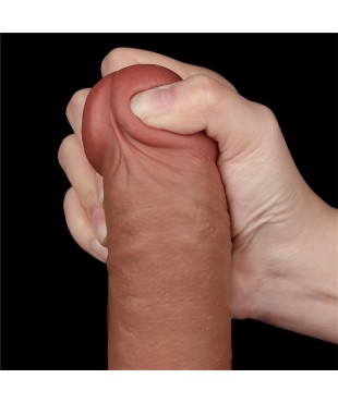 Dildo con Piel Retractil 95 Bronceado Dildo con Piel Retractil 95 Bronceado