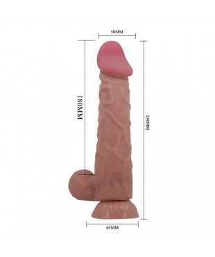 Dildo Realista Piel Deslizante Retractil 24 cm Dildo Realista Piel Deslizante Retractil 24 cm