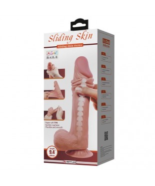 Dildo Realista Piel Deslizante Retractil 24 cm Dildo Realista Piel Deslizante Retractil 24 cm