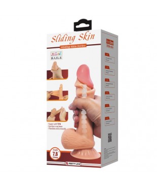 Dildo Realista con Piel Deslizante Retractil 194 cm Dildo Realista con Piel Deslizante Retractil 194 cm