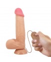 Dildo Realista Doble Densidad Piel Deslizante Retractil