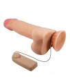 Dildo Realista Doble Densidad Piel Deslizante Retractil