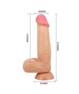 Dildo Realista Doble Densidad Piel Deslizante Retractil Dildo Realista Doble Densidad Piel Deslizante Retractil