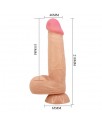 Dildo Realista Doble Densidad Piel Deslizante Retractil