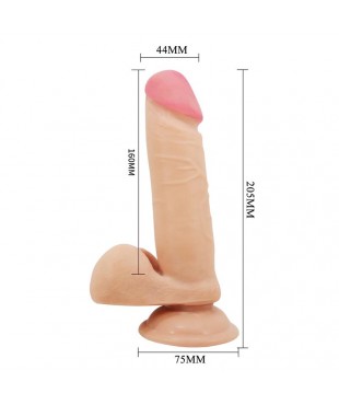 Dildo con Piel Deslizante Retractil 205 cm Dildo con Piel Deslizante Retractil 205 cm