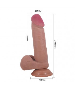 Dildo con Piel Deslizante Retractil 205 cm Dildo con Piel Deslizante Retractil 205 cm